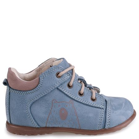 Boston Roczki® błękitne trzewiki dziecięce ze skóry naturalnej