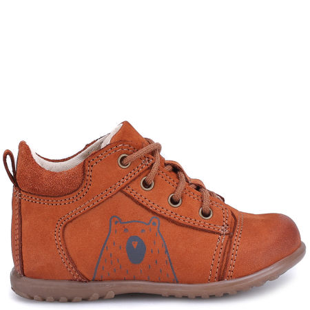 Boston Roczki® koniakowe trzewiki dziecięce ze skóry naturalnej