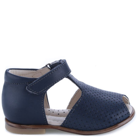 PALOMA ROCZKI® GRANATOWE SANDAŁY DZIECIĘCE ZE SKÓRY NATURALNEJ