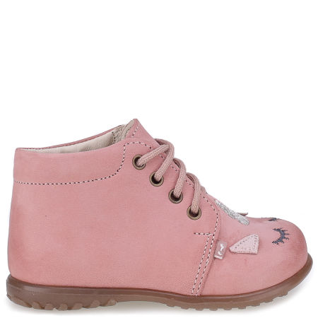 Denver Roczki® różówe trzewiki dziecięce ze skóry naturalnej