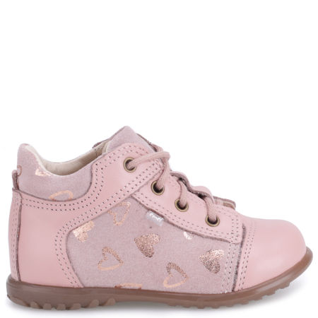 Boston Roczki® różowe trzewiki dziecięce ze skóry naturalnej