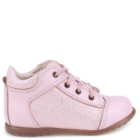 Boston Roczki® różowe trzewiki dziecięce ze skóry naturalnej