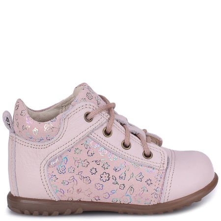 Boston Roczki® różowe trzewiki dziecięce ze skóry naturalnej