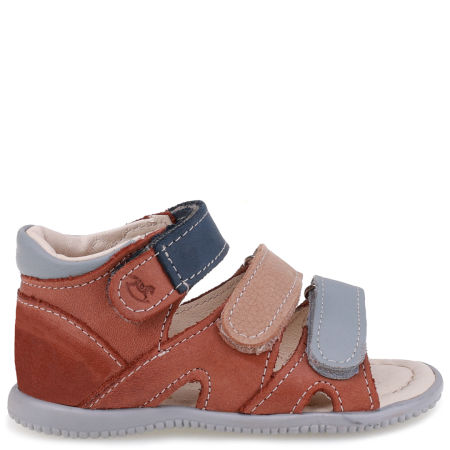 Beni Roczki® brązowe sandały dziecięce ze skóry naturalnej