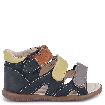 Beni Roczki® granatowe sandały dziecięce ze skóry naturalnej