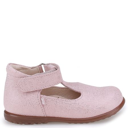 Portofino Roczki® różowe baleriny dziecięce ze skóry naturalnej