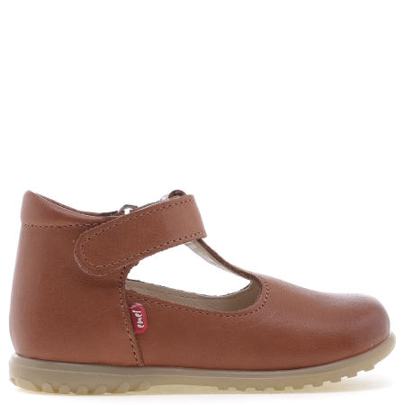 Portofino Roczki® brązowe baleriny dziecięce ze skóry naturalnej