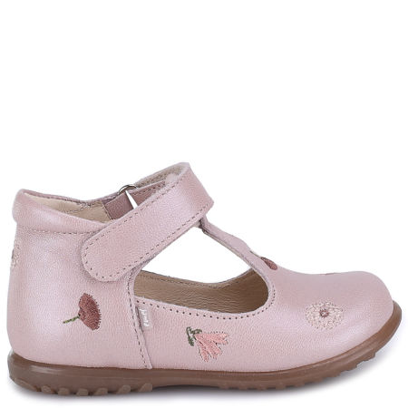 Portofino Roczki® beżowe baleriny dziecięce ze skóry naturalnej