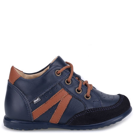 Monaco Roczki® granatowe trzewiki dziecięce ze skóry naturalnej