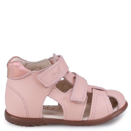 Ankara Roczki® brzoskwiniowe sandały dziecięce ze skóry naturalnej