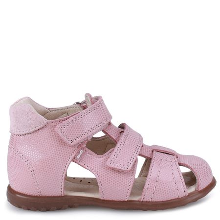 Ankara Roczki® różowe sandały dziecięce ze skóry naturalnej