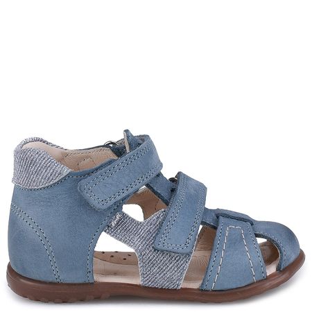 Ankara Roczki® niebieskie sandały dziecięce ze skóry naturalnej