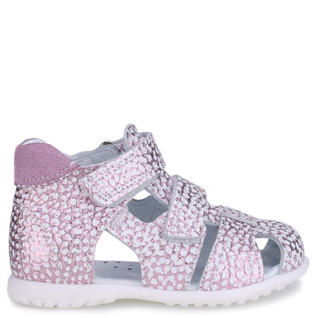 Ankara Roczki® różowe sandały dziecięce ze skóry naturalnej
