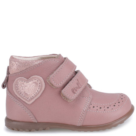 Porto Roczki® różowe trzewiki dziecięce ze skóry naturalnej