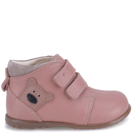Porto Roczki® różowe trzewiki dziecięce ze skóry naturalnej
