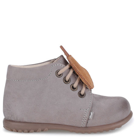 Denver Roczki® szare trzewiki dziecięce ze skóry naturalnej