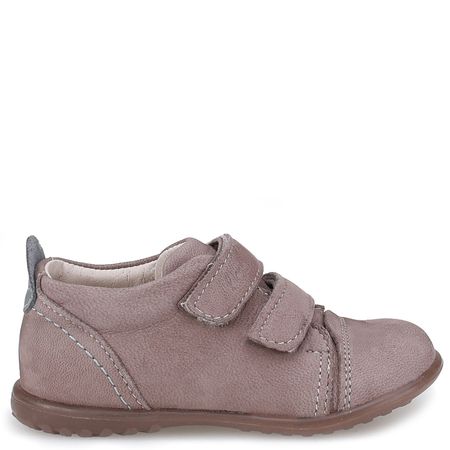 Malmo Roczki® szarobrązowe trzewiki dziecięce ze skóry naturalnej