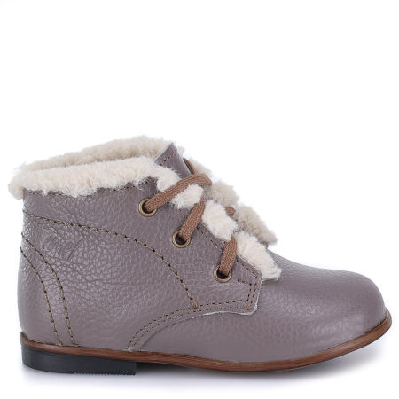 Amaro Roczki® beżowe trzewiki dziecięce ze skóry naturalnej