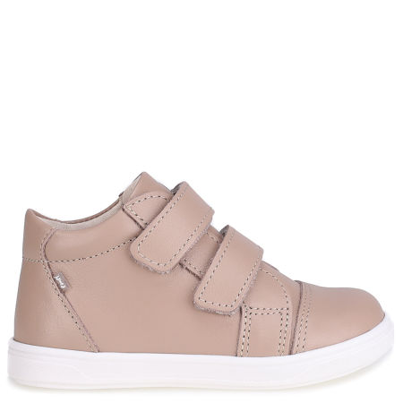 Amsterdam beżowe trzewiki dziecięce ze skóry naturalnej