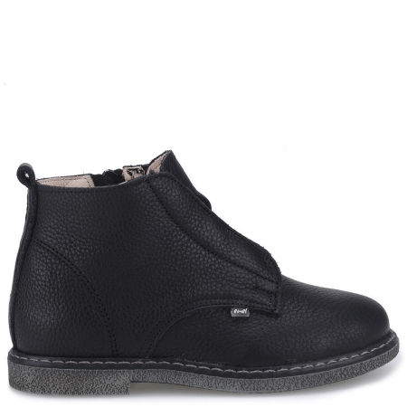 Brixton czarne trzewiki dziecięce ze skóry naturalnej