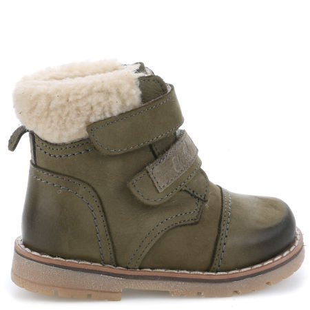 Stockholm membrana zielone trzewiki dziecięce ze skóry naturalnej