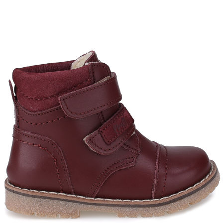 Stockholm membrana bordowe trzewiki dziecięce ze skóry naturalnej