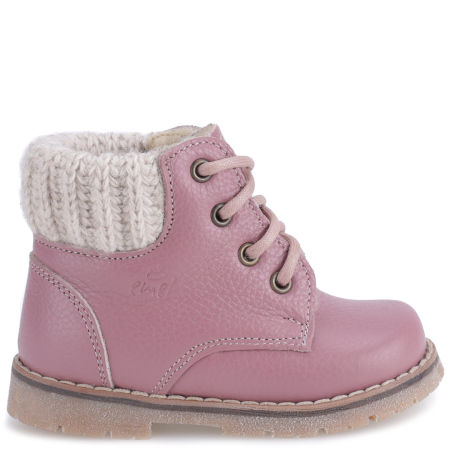 Bern membrana różowe trzewiki dziecięce ze skóry naturalnej
