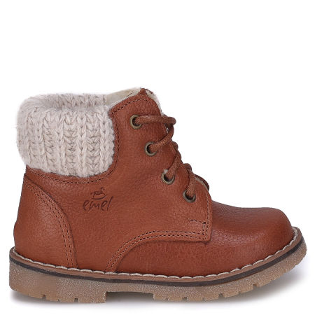 Bern membrana brązowe trzewiki dziecięce ze skóry naturalnej