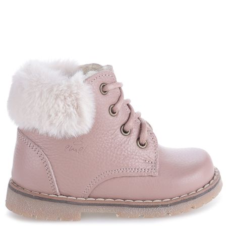 Bern membrana różowe trzewiki dziecięce ze skóry naturalnej