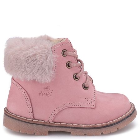 Bern membrana różowe trzewiki dziecięce ze skóry naturalnej