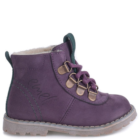 Ontario membrana fioletowe trzewiki dziecięce ze skóry naturalnej