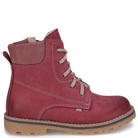 Geneva membrana różowe traperki dziecięce ze skóry naturalnej