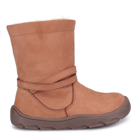 Minnesota barefoot brązowe kozaczki dziecięce ze skóry naturalnej