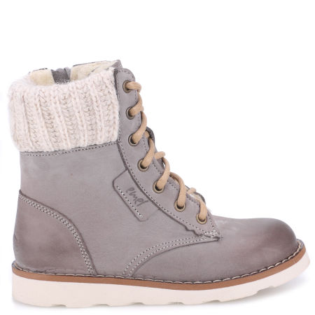 Oslo membrana szare trzewiki dziecięce ze skóry naturalnej