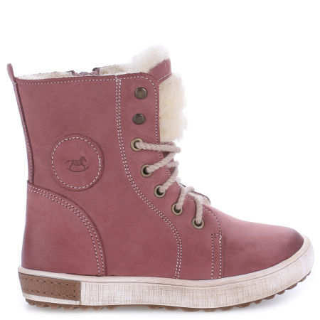 Portland membrana fioletowe trzewiki dziecięce ze skóry naturalnej