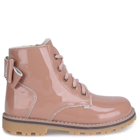 Bergamo membrana różowe trzewiki dziecięce ze skóry naturalnej