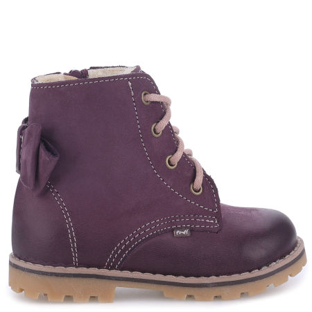 Lana membrana fioletowe trzewiki dziecięce ze skróry naturalnej