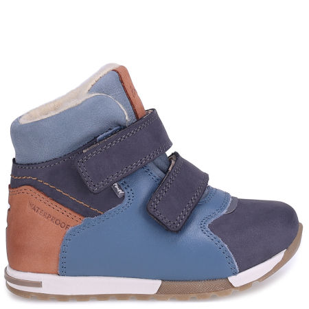 Dolomiti membrana niebieskie trzewiki dziecięce ze skóry naturalnej