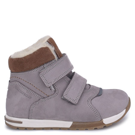 Dolomiti membrana szare trzewiki dziecięce ze skóry naturalnej