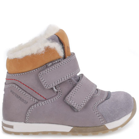 Dolomiti membrana szare trzewiki dziecięce ze skóry naturalnej