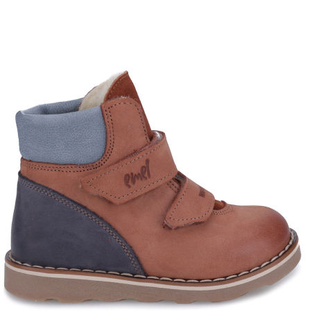 Montreal membrana brązowe trzewiki dziecięce ze skóry naturalnej