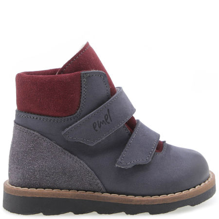 Montreal membrana grafitowe trzewiki dziecięce ze skóry naturalnej