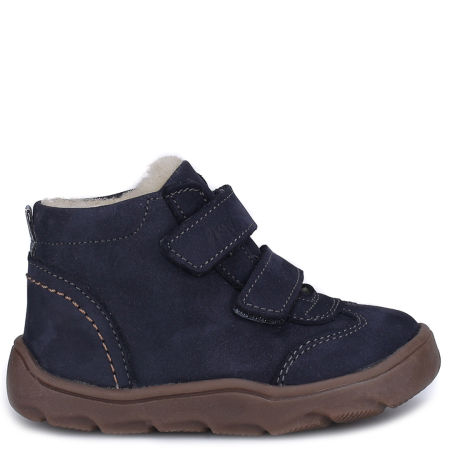 Kodiak barefoot membrana granatowe trzewiki dziecięce ze skóry naturalnej