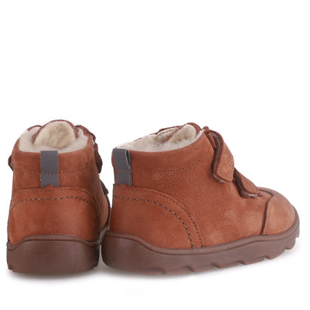 Kodiak barefoot membrana brązowe traperki dziecięce ze skóry naturalnej zdjęcie 3