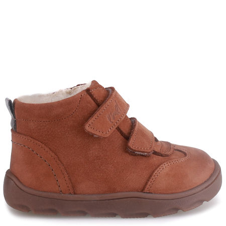 Kodiak barefoot membrana brązowe traperki dziecięce ze skóry naturalnej