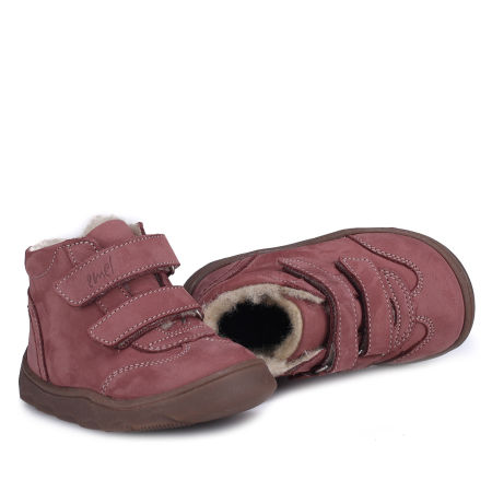 Kodiak barefoot membrana różowe traperki dziecięce ze skóry naturalnej zdjęcie 4