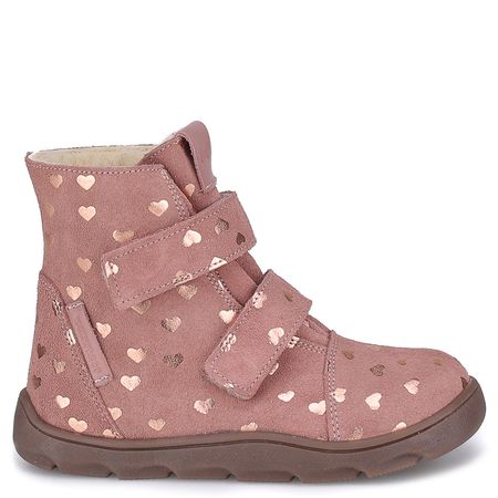 Montana barefoot różowe trzewiki dziecięce ze skóry naturalnej