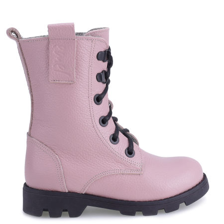 Orion membrana różowe trzewiki dziecięce ze skóry naturalnej