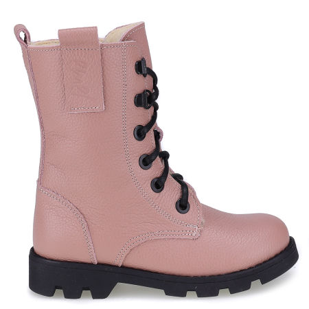 Orion membrana różowe trzewiki dziecięce ze skóry naturalnej