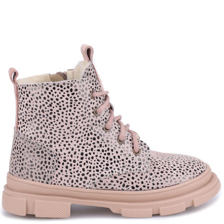 Fuji membrana beżowe trzewiki dziecięce ze skóry naturalnej